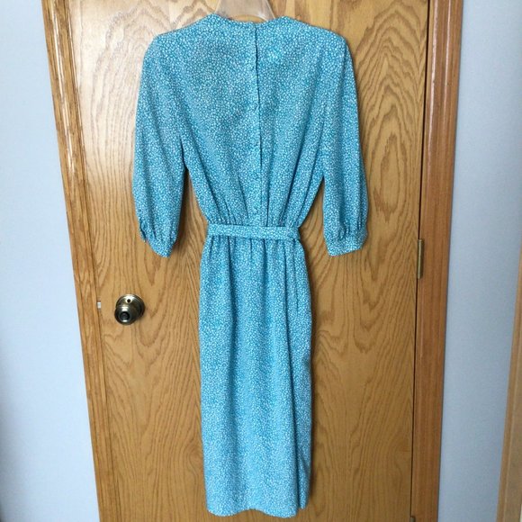 Lorenzo Blue dress with white flowers - Picture 2 of 13